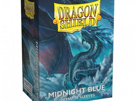 Dragon Shield Sleeves: Standard- Matte Midnight Blue (100 ct.) Hot on Sale