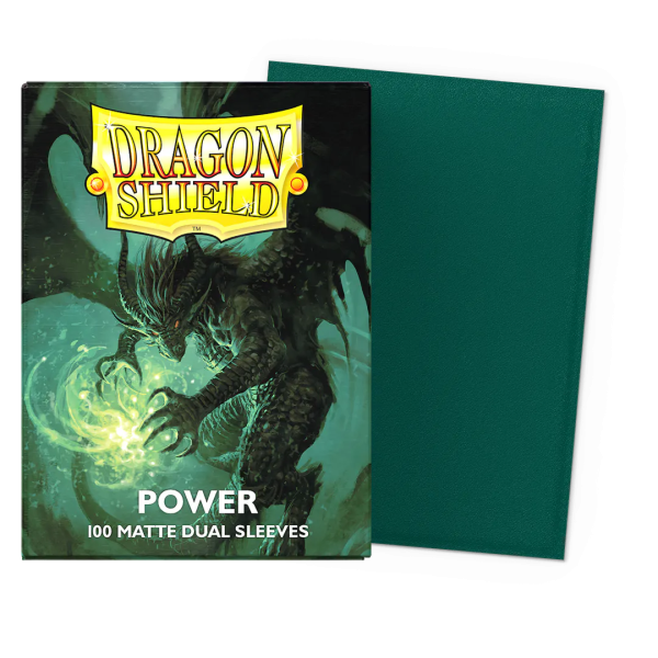 Dragon Shields: (100) Matte Dual - Metallic Green   Power Online Hot Sale