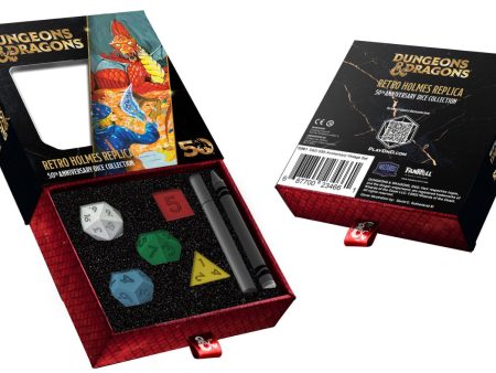 Dungeons & Dragons 50th Anniversary Dice: Retro Holmes Replica Set (5) Discount