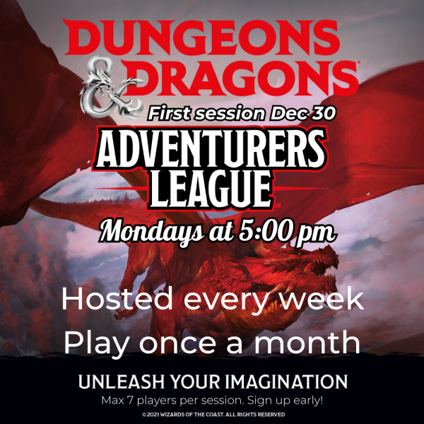 The Gaming Guild Presents: D&D Adventurers League Online Hot Sale