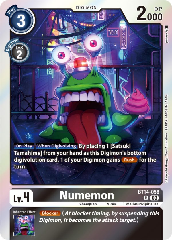 Numemon [BT14-058] [Blast Ace] Sale