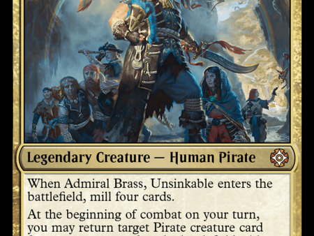 Admiral Brass, Unsinkable (Display Commander) [The Lost Caverns of Ixalan Commander] Supply