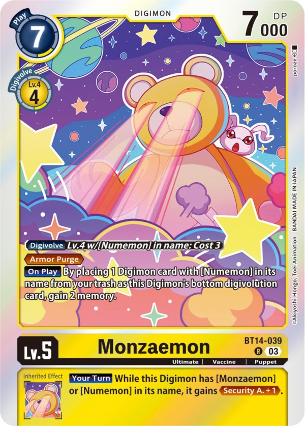 Monzaemon [BT14-039] [Blast Ace] on Sale