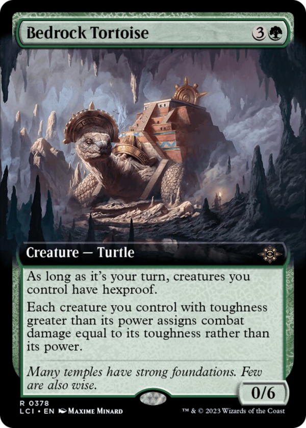 Bedrock Tortoise (Extended Art) [The Lost Caverns of Ixalan] Online