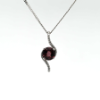 1.85CT NATURAL ROUND SPINEL AND DIAMOND PENDANT Online Hot Sale