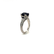 3.41CT NATURAL BLUE SAPPHIRE AND DIAMOND RING on Sale