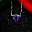 4.89CT AMETHYST AND DIAMOND PENDANT Online now