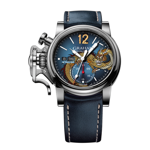 GRAHAM CHRONOFIGHTER VINTAGE NOSEART (DRAGON) 2CVAS.U16A Hot on Sale