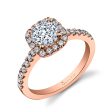 Sylvie CUSHION HALO ENGAGEMENT RING SY9994 Online