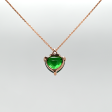 3.04CT CHROME TOURMALINE AND DIAMOND PENDANT Cheap