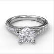 Fana Designer Split Band Engagement Ring 3593 For Sale