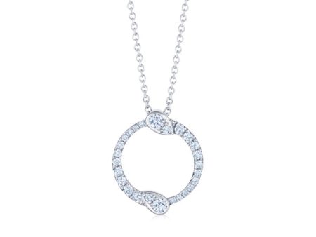 KWIAT Eclipse Small Pendant With Diamonds  N-9769-0-DIA-18KW Cheap