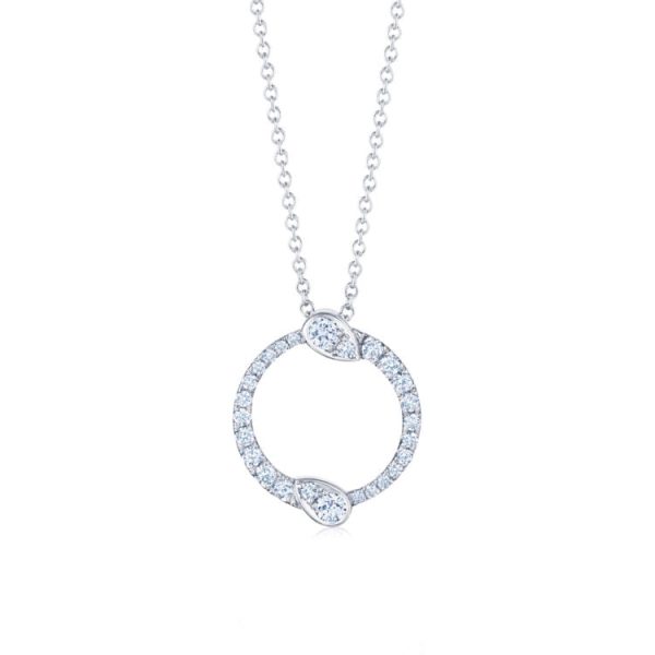 KWIAT Eclipse Small Pendant With Diamonds  N-9769-0-DIA-18KW Cheap