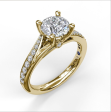 Fana Designer Split Band Engagement Ring 3593 For Sale