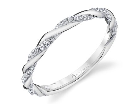 Sylvie Spiral Wedding Band BS1975 Cheap