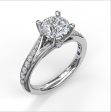 Fana Designer Split Band Engagement Ring 3593 For Sale