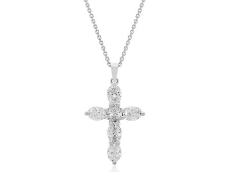 Luvente 18k Diamond Cross Necklace N03248 For Sale