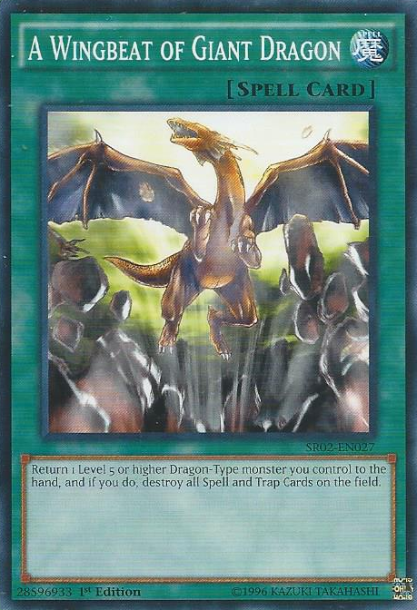 A Wingbeat of Giant Dragon [SR02-EN027] Common on Sale