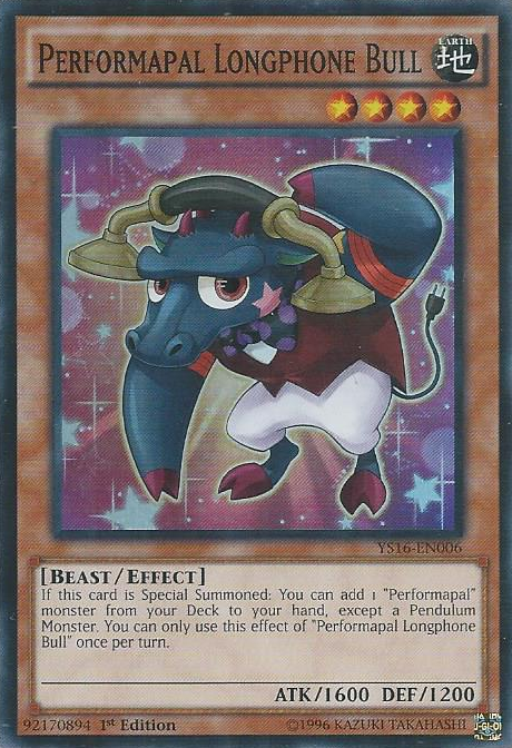 Performapal Longphone Bull [YS16-EN006] Super Rare Online