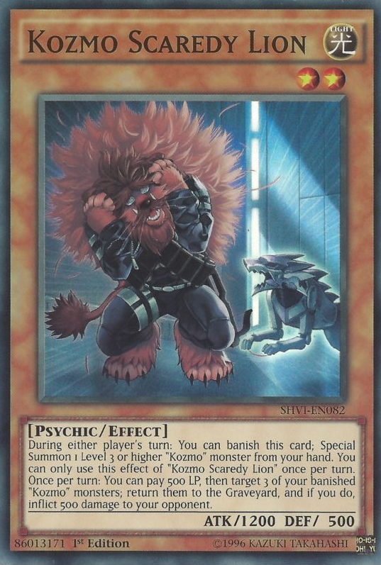 Kozmo Scaredy Lion [SHVI-EN082] Super Rare Discount